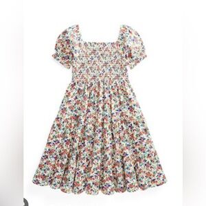 Polo by Ralph Lauren Ditsy Floral Smocked Mini Dress | Multicolor | Size Medium